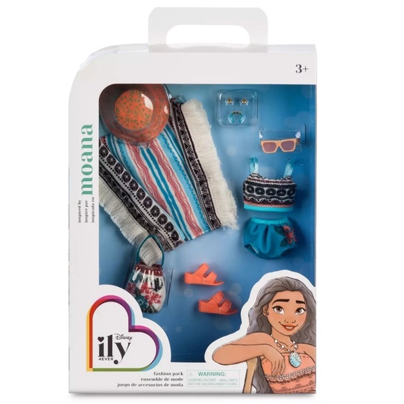 Disney ily 4EVER Fashion Pack Inspired by Moana with Poncho and Hat - NEW - Picture 1 of 2